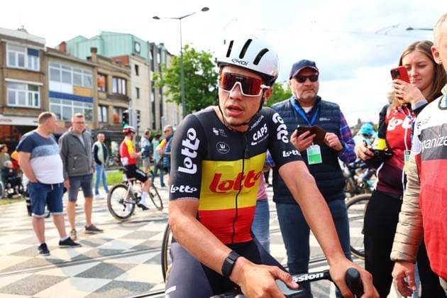Belgian Arnaud De Lie of Lotto Cycling Team pictured after the Brussels Cycling Classic one day cycling race, 205,1 km from and to Brussels, Sunday 08 June 2025. DAVIDxPINTENS  x126450465x