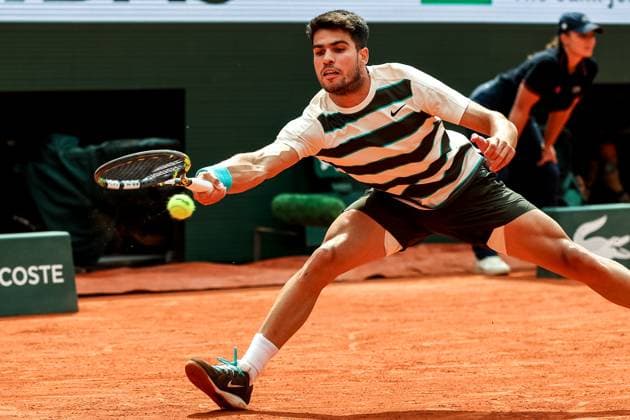 Roland Garros 2025 Carlos Alcaraz during Roland Garros 2025 final match in Paris France on 8 June 2025. Paris France  Copyright: xFotoxOlimpikx originalFilename:jastrzebowski-rolandga250608_np5Y8.jpg