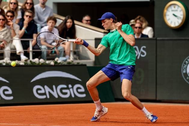 Roland Garros 2025 Jannik Sinner during Roland Garros 2025 final match in Paris France on 8 June 2025. Paris France  Copyright: xFotoxOlimpikx originalFilename:jastrzebowski-rolandga250608_npS7P.jpg