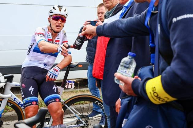 Belgian Tim Merlier of Soudal Quick-Step pictured after winning the Brussels Cycling Classic one day cycling race, 205,1 km from and to Brussels, Sunday 08 June 2025. DAVIDxPINTENS  x126452547x