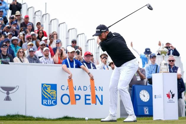RBC Canadian Open 2025 - Final Round CALEDON, CANADA - JUNE 8 : Shane Lowry of Ireland hits a tee shot on the 1st hole during the final round of the RBC Canadian Open 2025 at TPC Toronto at Osprey Valley in Caledon, Ontario, Canada on June 8, 2025. Mert Alper Dervis Anadolu Ontario Canada. Editorial use only. Please get in touch for any other usage.  Copyright: x2025xAnadoluxMertxAlperxDervisx