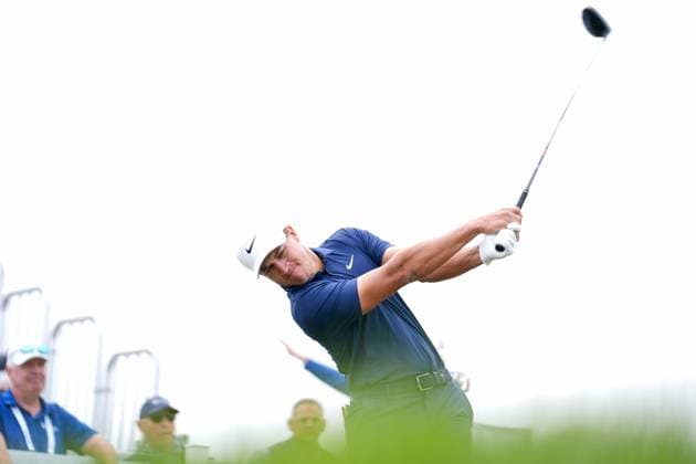 RBC Canadian Open 2025 - Final Round CALEDON, CANADA - JUNE 8 : Cameron Champ of the United States hits his tee shot on the 1st hole during the final round of the RBC Canadian Open 2025 at TPC Toronto at Osprey Valley in Caledon, Ontario, Canada on June 8, 2025. Mert Alper Dervis Anadolu Ontario Canada. Editorial use only. Please get in touch for any other usage.  Copyright: x2025xAnadoluxMertxAlperxDervisx