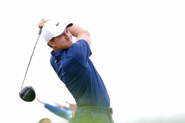 RBC Canadian Open 2025 - Final Round CALEDON, CANADA - JUNE 8 : Cameron Champ of the United States hits his tee shot on the 1st hole during the final round of the RBC Canadian Open 2025 at TPC Toronto at Osprey Valley in Caledon, Ontario, Canada on June 8, 2025. Mert Alper Dervis Anadolu Ontario Canada. Editorial use only. Please get in touch for any other usage.  Copyright: x2025xAnadoluxMertxAlperxDervisx