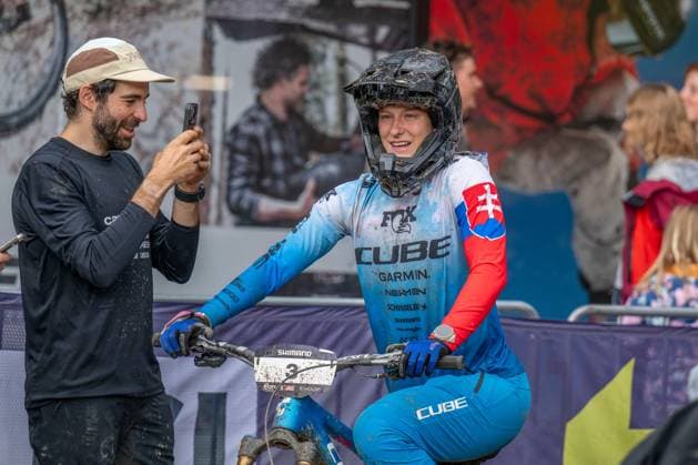 MOUNTAINBIKE - UCI MTB World Series LEOGANG,AUSTRIA,08.JUN.25 - CYCLING, MOUNTAIN BIKE - UCI Mountainbike World Cup, Enduro. Image shows Simona Kuchynokova (SVK).  GEPAxpictures xWolfgangxKofler