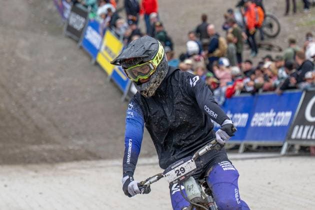 MOUNTAINBIKE - UCI MTB World Series LEOGANG,AUSTRIA,08.JUN.25 - CYCLING, MOUNTAIN BIKE - UCI Mountainbike World Cup, Enduro. Image shows Lisandru Bertini (FRA).  GEPAxpictures xWolfgangxKofler