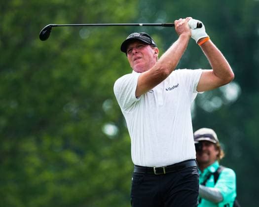 June 8, 2025, Madison, Wisconsin, USA: STEVE STRICKER of the United States tees off on the second hole during the final round of the 2025 American Family Insurance Championship at TPC Wisconsin in Madison, Wis. Madison USA - ZUMAb262 20250608_znp_b262_024 Copyright: xJeffxM.xBrownx