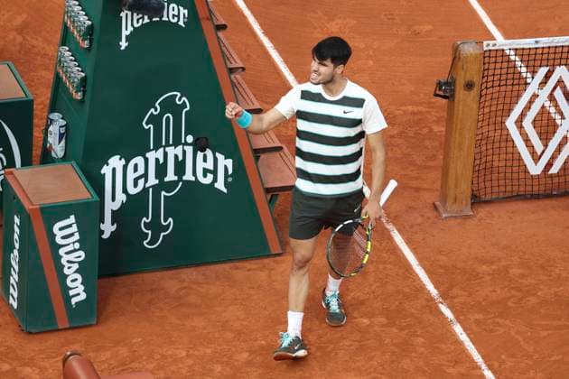 TENNIS : Roland Garros 2025 - Internationaux de France - 08 06 2025 Jannik Sinner (ITA) Vs Carlos Alcaraz (ESP) ParisFrance  Copyright: xMichtofx