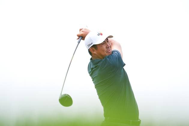 RBC Canadian Open 2025 - Final Round CALEDON, CANADA - JUNE 8 : Byeong Hun An of South Korea hits his tee shot during the final round of the RBC Canadian Open 2025 at TPC Toronto at Osprey Valley in Caledon, Ontario, Canada on June 8, 2025. Mert Alper Dervis Anadolu Ontario Canada. Editorial use only. Please get in touch for any other usage.  Copyright: x2025xAnadoluxMertxAlperxDervisx