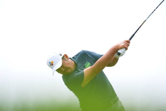 RBC Canadian Open 2025 - Final Round CALEDON, CANADA - JUNE 8 : Byeong Hun An of South Korea hits his tee shot during the final round of the RBC Canadian Open 2025 at TPC Toronto at Osprey Valley in Caledon, Ontario, Canada on June 8, 2025. Mert Alper Dervis Anadolu Ontario Canada. Editorial use only. Please get in touch for any other usage.  Copyright: x2025xAnadoluxMertxAlperxDervisx