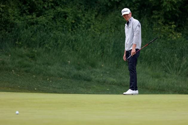 RBC Canadian Open 2025 at TPC Toronto at Osprey Valley CALEDON, ONTARIO - JUNE 08: Jeremy Paul of Heidelberg, Germany follows his putt on the 10th green in the backgroun during the final round of the RBC Canadian Open 2025 at TPC Toronto at Osprey Valley on Sunday, June 08, 2025 in Caledon, Ontario, Canada. Caledon Ontario United States  Copyright: xAmyxLemusx originalFilename:lemus-rbccanad250608_npcub.jpg