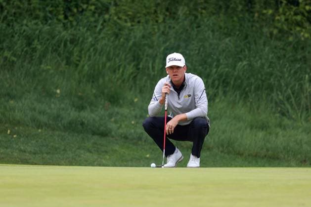 RBC Canadian Open 2025 at TPC Toronto at Osprey Valley CALEDON, ONTARIO - JUNE 08: Jeremy Paul of Heidelberg, Germany lines up his putt on the 10th green in the backgroun during the final round of the RBC Canadian Open 2025 at TPC Toronto at Osprey Valley on Sunday, June 08, 2025 in Caledon, Ontario, Canada. Caledon Ontario United States  Copyright: xAmyxLemusx originalFilename:lemus-rbccanad250608_npzTO.jpg
