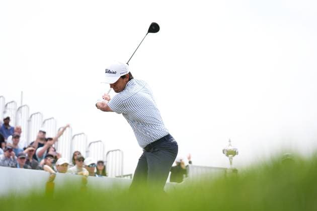 RBC Canadian Open 2025 - Final Round CALEDON, CANADA - JUNE 8 : Matteo Manassero of Italy hits a tee shot during the final round of the RBC Canadian Open 2025 at TPC Toronto at Osprey Valley in Caledon, Ontario, Canada on June 8, 2025. Mert Alper Dervis Anadolu Ontario Canada. Editorial use only. Please get in touch for any other usage.  Copyright: x2025xAnadoluxMertxAlperxDervisx