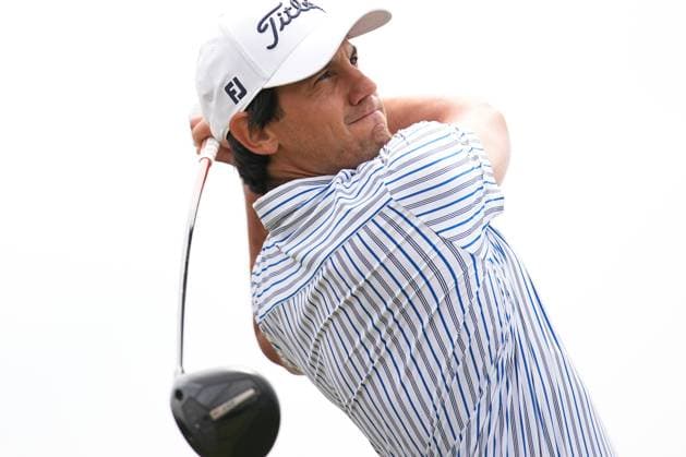 RBC Canadian Open 2025 - Final Round CALEDON, CANADA - JUNE 8 : Matteo Manassero of Italy hits a tee shot during the final round of the RBC Canadian Open 2025 at TPC Toronto at Osprey Valley in Caledon, Ontario, Canada on June 8, 2025. Mert Alper Dervis Anadolu Ontario Canada. Editorial use only. Please get in touch for any other usage.  Copyright: x2025xAnadoluxMertxAlperxDervisx