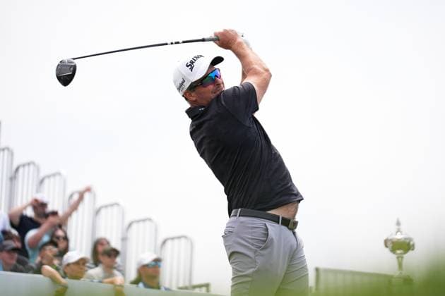 RBC Canadian Open 2025 - Final Round CALEDON, CANADA - JUNE 8 : Ryan Fox of New Zealand hits a tee shot during the final round of the RBC Canadian Open 2025 at TPC Toronto at Osprey Valley in Caledon, Ontario, Canada on June 8, 2025. Mert Alper Dervis Anadolu Ontario Canada. Editorial use only. Please get in touch for any other usage.  Copyright: x2025xAnadoluxMertxAlperxDervisx