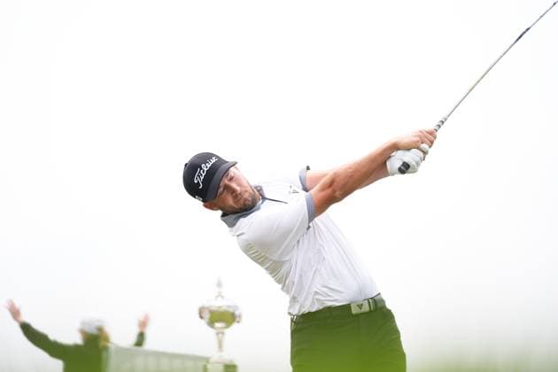 RBC Canadian Open 2025 - Final Round CALEDON, CANADA - JUNE 8 : Lee Hodges of the United States hits a tee shot during the final round of the RBC Canadian Open 2025 at TPC Toronto at Osprey Valley in Caledon, Ontario, Canada on June 8, 2025. Mert Alper Dervis Anadolu Ontario Canada. Editorial use only. Please get in touch for any other usage.  Copyright: x2025xAnadoluxMertxAlperxDervisx