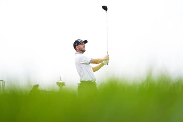 RBC Canadian Open 2025 - Final Round CALEDON, CANADA - JUNE 8 : Lee Hodges of the United States hits a tee shot during the final round of the RBC Canadian Open 2025 at TPC Toronto at Osprey Valley in Caledon, Ontario, Canada on June 8, 2025. Mert Alper Dervis Anadolu Ontario Canada. Editorial use only. Please get in touch for any other usage.  Copyright: x2025xAnadoluxMertxAlperxDervisx