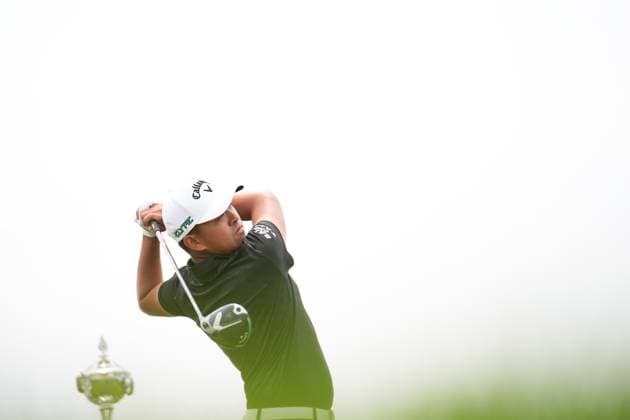 RBC Canadian Open 2025 - Final Round CALEDON, CANADA - JUNE 8 : Kevin Yu of Taiwan hits a tee shot during the final round of the RBC Canadian Open 2025 at TPC Toronto at Osprey Valley in Caledon, Ontario, Canada on June 8, 2025. Mert Alper Dervis Anadolu Ontario Canada. Editorial use only. Please get in touch for any other usage.  Copyright: x2025xAnadoluxMertxAlperxDervisx