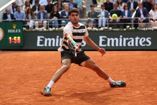 RECORD DATE NOT STATED ROLAND GARROS 2025 Thierry Larret MAXPPP - PARIS (75) Thierry Larret Maxppp. Tennis. Roland Garros 2025. Internationaux de France de tennis. Stade Roland Garros, Paris (75). Le 8 juin 2025, Court Philippe Chatrier. Finale Hommes : Jannik SINNER (ITA) vs Carlos ALCARAZ (ESP). 2025 French Open at Roland Garros. PARIS (75) PARIS ILE DE FRANCE FRANCE  Copyright: xMAXPPPxThierryxLarretx TLR202506087769 TLR202506087769