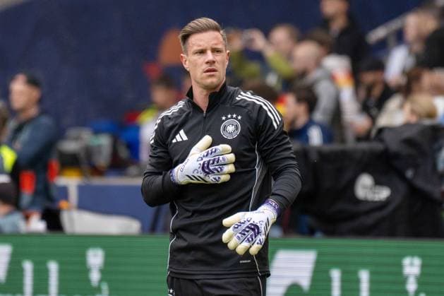 Torwart Marc-Andre ter Stegen (GER). xettx, Deutschland, Stuttgart, 08.06.2025, Fussball, Nationalmannschaft, UEFA Nation League: Deutschland vs Frankreich, Saison 2024 2025, Spiel um Platz 3, mhp Arena *** Goalkeeper Marc Andre ter Stegen GER xettx, Germany, Stuttgart, 08 06 2025, Football, National team, UEFA Nation League Germany vs France, Season 2024 2025, Match for 3rd place, mhp Arena