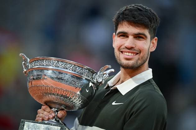 Carlos Alcaraz remporte la finale face à Jannik Sinner - Internationaux de tennis de Roland-Garros, Finale Hommes 8 juin - Carlos Alcaraz wins the final against Jannik Sinner in 5 sets - Roland Garros International Championship Men s Final June 8 445687 2025-06-08 Paris France  Copyright: xLionelxGuericolas MPPx STAR_445687_146