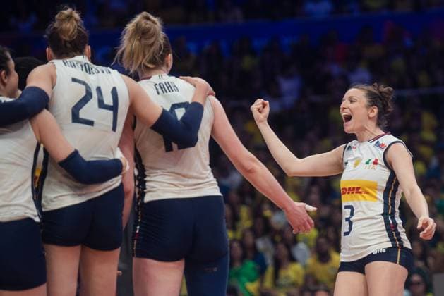 Brazil x Italy RIO DE JANEIRO, RJ - 08.06.2025: BRAZIL X ITALY - Italy& 39;s women& 39;s volleyball team beats Brazil and wins 3-0 at Maracanazinho in Rio de Janeiro, RJ, this Sunday (08). (Photo: Letycia Miller Fotoarena) x2751230x  LetyciaxMiller