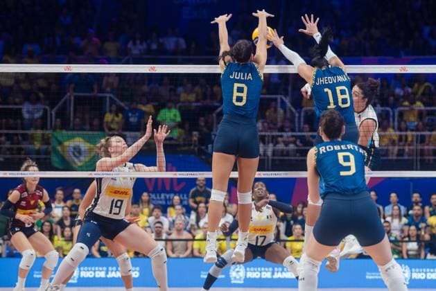 Volleyball, Women, Nations League, Brazil - Italy