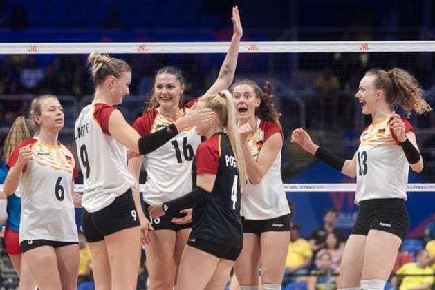 Czech Republic vs Germany RIO DE JANEIRO, RJ - 08.06.2025: CZECH REPUBLIC VS GERMANY - Germany& 39;s women& 39;s volleyball team beat the Czech Republic 3-1 at Maracanazinho in Rio de Janeiro, RJ, this Sunday (08). (Photo: Letycia Miller Fotoarena) x2751266x  LetyciaxMiller