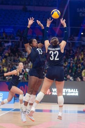 South Korea vs United States RIO DE JANEIRO, RJ - 08.06.2025: SOUTH KOREA VS UNITED STATES - The United States women& 39;s volleyball team beat South Korea 3-0 at Maracanazinho in Rio de Janeiro, RJ, this Sunday (08). (Photo: Letycia Miller Fotoarena) x2751332x  LetyciaxMiller