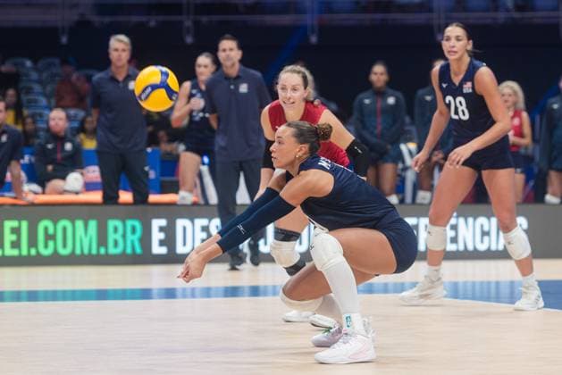 Volleyball, Women, Nations League, South Korea - USA