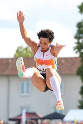 Sport Themen der Woche KW23 Sport Bilder des Tages 08.06.2025, World Athletics Continental Tour Silver, Damen, Herren, 60. Pfingstsportfest Rehlingen, Weitsprung, Malaika Mihambo (LG Kurpfalz) Rehlingen Bungertstadion Saarland Deutschland (DE) *** 08 06 2025, World Athletics Continental Tour Silver, Women, Men, 60 Whitsun Sports Festival Rehlingen, Long Jump, Malaika Mihambo LG Kurpfalz Rehlingen Bungertstadion Saarland Germany EN Copyright: xSebastianxBachx