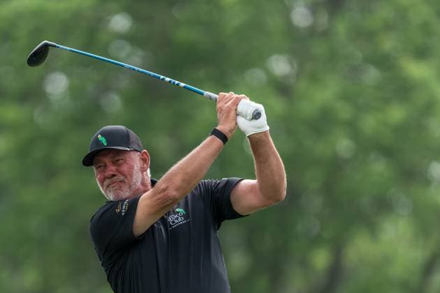 The American Family Insurance Championship Day 3 Darren Clarke hits a tee shot on the 3rd tee during round 3 of The American Family Insurance Championship at TPC Wisconsin in Madison, Wisconsin, on June 8. Madison Wisconsin United States  Copyright: xRossxHarriedx originalFilename:harried-theameri250608_nptI4.jpg