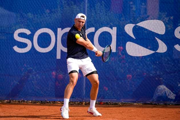 TENNIS : Open Sopra Steria - Lyon Villeurbanne 09 06 2025 Matthew Dellavedova (AUS) vs Tom Gentzsch (GER) lors des qualifications du tournoi de tennis ATP, Tennis Herren Challenger Tour, Open Sopra Steria Ã Lyon-Villeurbanne, le 09 06 2025. Photo Sandrine Thesillat PsNewZ VilleurbanneFrance  Copyright: xSandrinexTHESILLATx