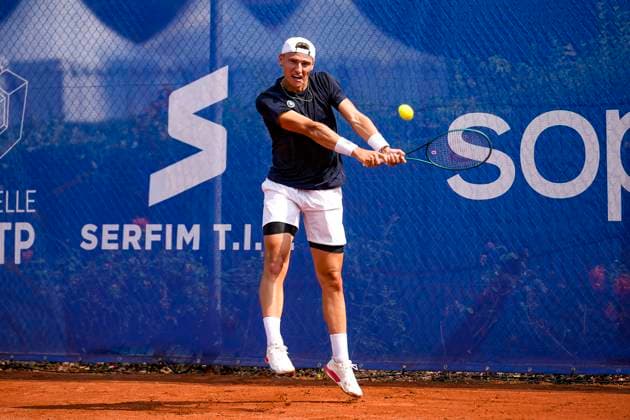 TENNIS : Open Sopra Steria - Lyon Villeurbanne 09 06 2025 Matthew Dellavedova (AUS) vs Tom Gentzsch (GER) lors des qualifications du tournoi de tennis ATP, Tennis Herren Challenger Tour, Open Sopra Steria Ã Lyon-Villeurbanne, le 09 06 2025. Photo Sandrine Thesillat PsNewZ VilleurbanneFrance  Copyright: xSandrinexTHESILLATx