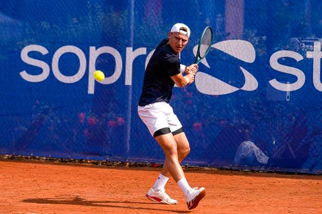 TENNIS : Open Sopra Steria - Lyon Villeurbanne 09 06 2025 Matthew Dellavedova (AUS) vs Tom Gentzsch (GER) lors des qualifications du tournoi de tennis ATP, Tennis Herren Challenger Tour, Open Sopra Steria Ã Lyon-Villeurbanne, le 09 06 2025. Photo Sandrine Thesillat PsNewZ VilleurbanneFrance  Copyright: xSandrinexTHESILLATx