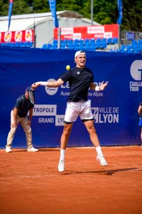 TENNIS : Open Sopra Steria - Lyon Villeurbanne 09 06 2025 Matthew Dellavedova (AUS) vs Tom Gentzsch (GER) lors des qualifications du tournoi de tennis ATP, Tennis Herren Challenger Tour, Open Sopra Steria Ã Lyon-Villeurbanne, le 09 06 2025. Photo Sandrine Thesillat PsNewZ VilleurbanneFrance  Copyright: xSandrinexTHESILLATx