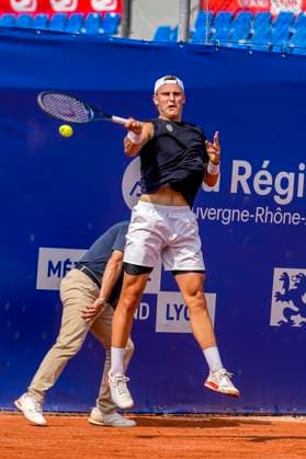 TENNIS : Open Sopra Steria - Lyon Villeurbanne 09 06 2025 Matthew Dellavedova (AUS) vs Tom Gentzsch (GER) lors des qualifications du tournoi de tennis ATP, Tennis Herren Challenger Tour, Open Sopra Steria Ã Lyon-Villeurbanne, le 09 06 2025. Photo Sandrine Thesillat PsNewZ VilleurbanneFrance  Copyright: xSandrinexTHESILLATx