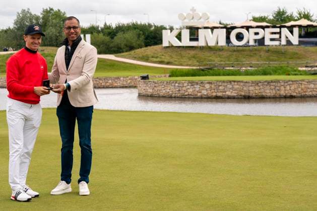 2025-06-08 KLM OPEN 2025 AMSTERDAM, THE NETHERLANDS - JUNE 8: Daan Huizing of The Netherlands, beste Nederlander during Round 4 of the KLM Open 2025, DP World Tour at The International on June 8, 2025 in Amsterdam, The Netherlands. Amsterdam The International The Netherlands Content not available for redistribution in The Netherlands directly or indirectly through any third parties. Copyright: xHenkxSeppenx