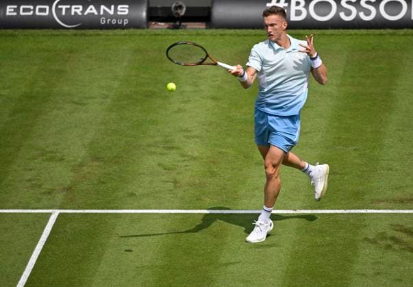 Jiri Lehecka CZE Action Tennis Men BOSS Open ATP 500 Stuttgart 2025 Weissenhof BOSS Open ATP 500 Stuttgart 2025
