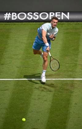 Jiri Lehecka CZE Action Tennis Men BOSS Open ATP 500 Stuttgart 2025 Weissenhof BOSS Open ATP 500 Stuttgart 2025