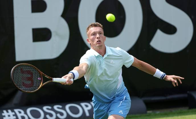 09 06 2025, Boss Open 2025, ATP Tour , Weissenhof Stuttgart, Tennis, Sport, in the picture Jiri Leheck CZE