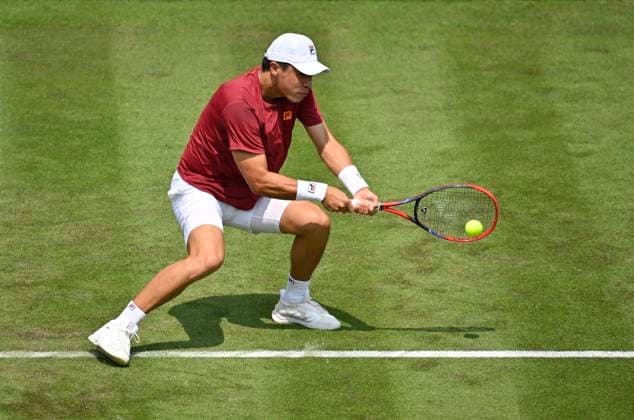 Brandon Nakashima USA Action Tennis Men BOSS Open ATP 500 Stuttgart 2025 Weissenhof BOSS Open ATP 500 Stuttgart 2025