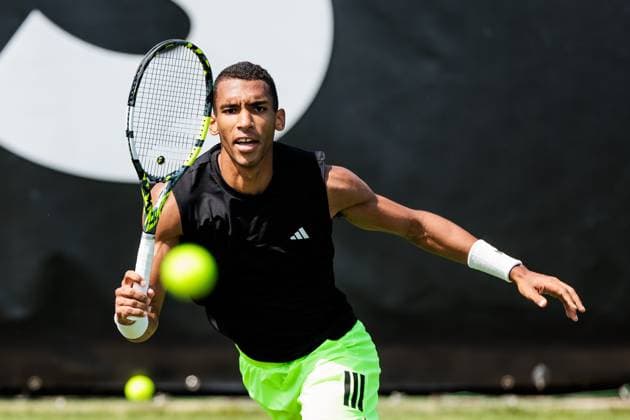 BOSS OPEN ATP250 09 06 2025 Felix Auger Aliassime CAN trains, in training BOSS OPEN ATP250 Stuttgart, Tennisclub Weissenhof on 09 06 2025 Copyright: xBEAUTIFULxSPORTS Wunderlx
