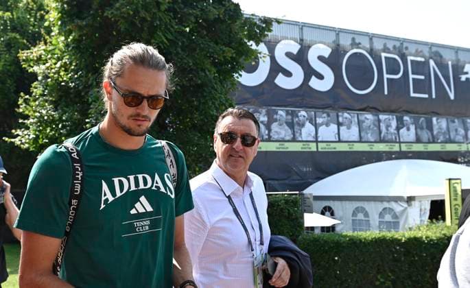 Arrival Alexander Zverev GER comes to the grounds of TC Weissenhof with Tournament Director Edwin Weindorfer Tennis Men BOSS Open ATP 500 Stuttgart 2025 Weissenhof BOSS Open ATP 500 Stuttgart 2025