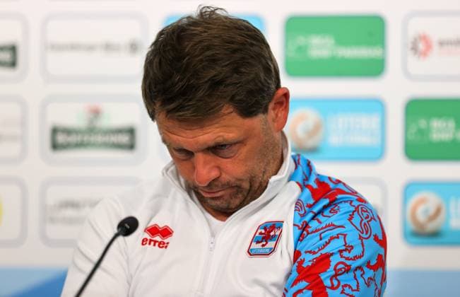 Luxembourg press conference, PK, Pressekonferenz Stade de Luxembourg 9 6 2025 Manager Luc Holtz Luc Holtz 9 6 2025  Copyright: x INPHO RyanxByrnex RB2_4798