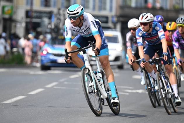09-06-2025 Criterium Du Dauphine Libere; Tappa 02 Premilhat - Issoire; 2025, Bahrain - Victorious; Gradek, Kamil; Issoire; 