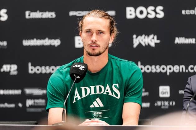 BOSS OPEN ATP250 09 06 2025 Alexander Zverev GER during the press conference BOSS OPEN ATP250 Stuttgart, Tennisclub Weissenhof on 09 06 2025 Copyright: xBEAUTIFULxSPORTS Wunderlx