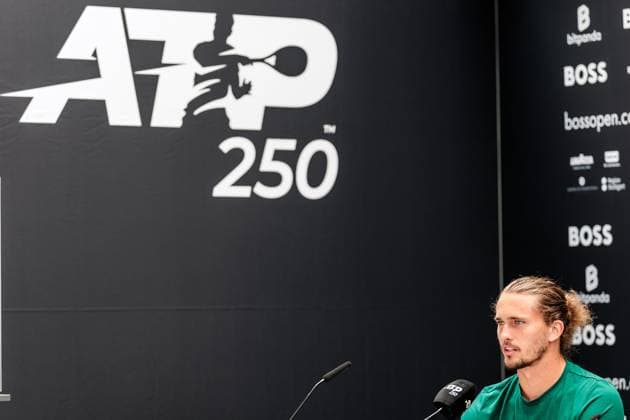 BOSS OPEN ATP250 09 06 2025 Alexander Zverev GER during the press conference BOSS OPEN ATP250 Stuttgart, Tennisclub Weissenhof on 09 06 2025 Copyright: xBEAUTIFULxSPORTS Wunderlx