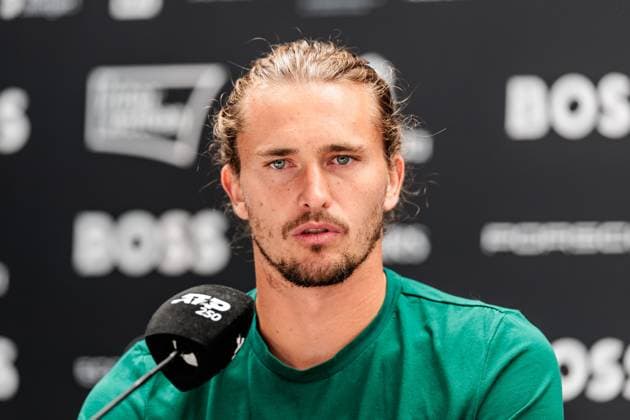 BOSS OPEN ATP250 09 06 2025 Alexander Zverev GER during the press conference BOSS OPEN ATP250 Stuttgart, Tennisclub Weissenhof on 09 06 2025 Copyright: xBEAUTIFULxSPORTS Wunderlx