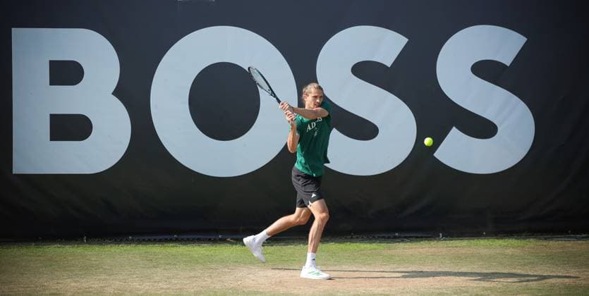 Tennis, ATP tournament in Stuttgart, Alexander Zverev training