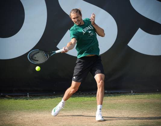 08 06 2025,Nations League, Germany vs France , Sport, in the picture Alexander Zverev GER first training at Boss Open 2025